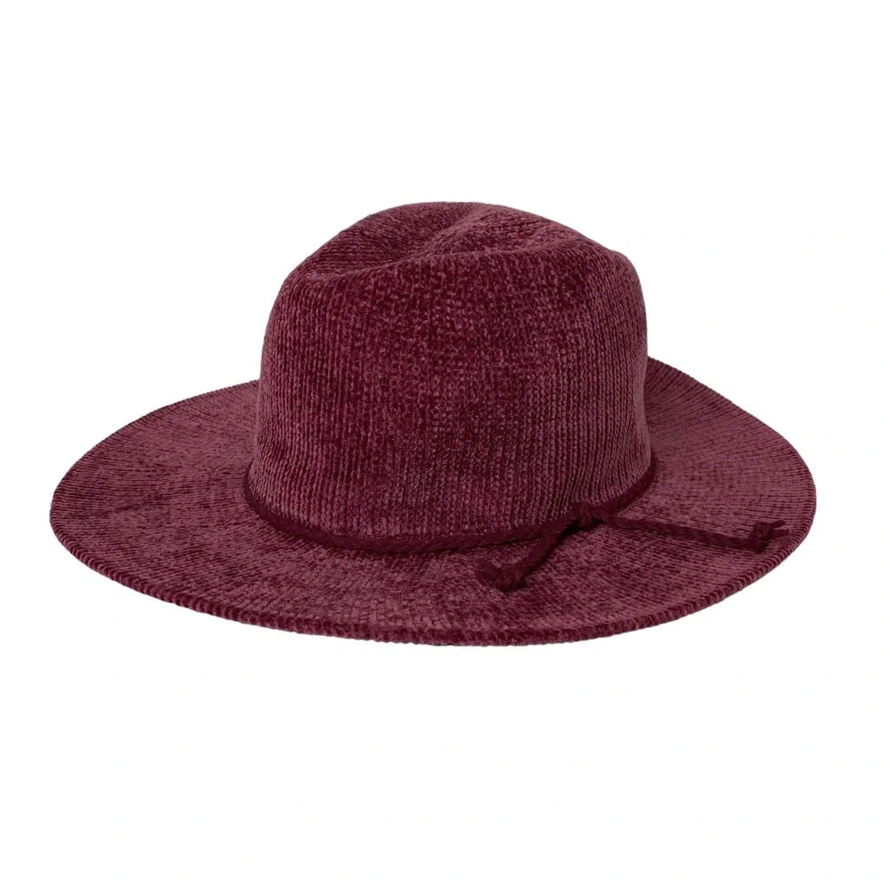 Mini Corduroy Wide Brim Pink Mauve Ladies Fall Corduroy Hat